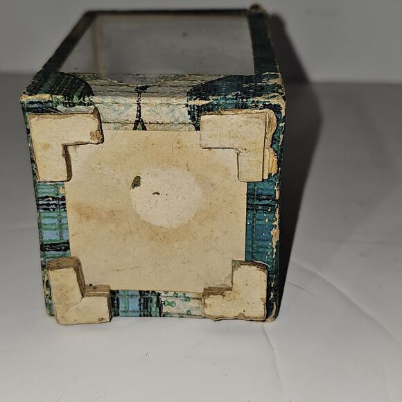 Antique Egg In Glass&Wooden Display Case Asian Handpainted - Picture 7 of 11